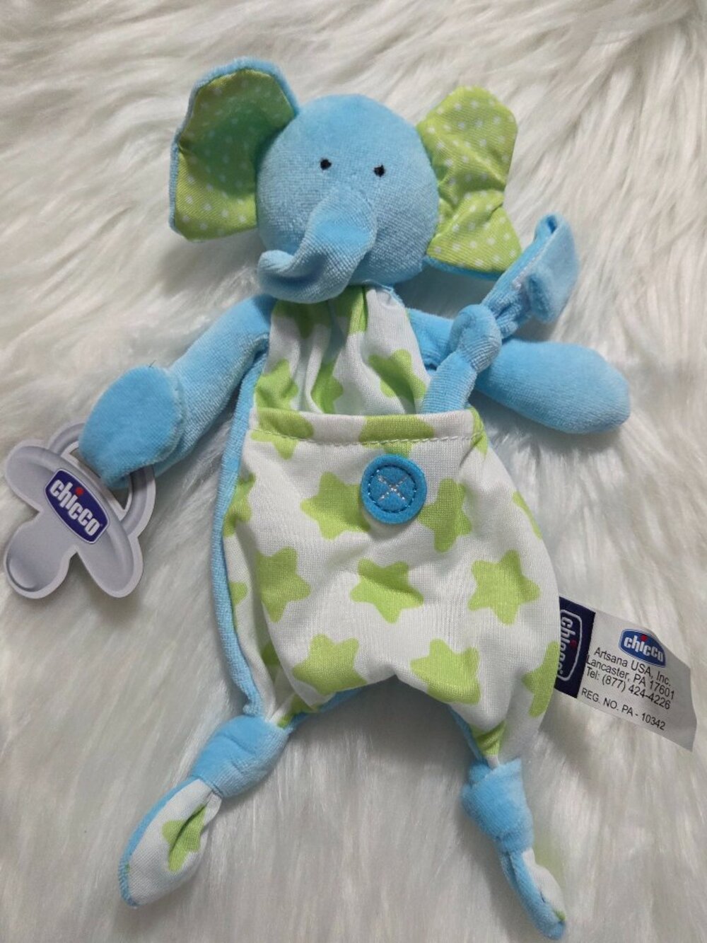 Chicco Pacifier Elephant Pocket Buddies